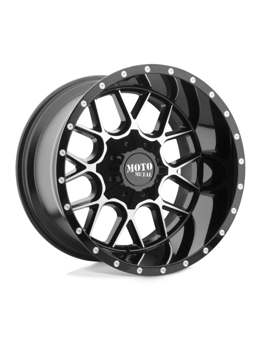 Felga aluminiowa MO986 SIEGE Gloss Black Machined MOTO METAL