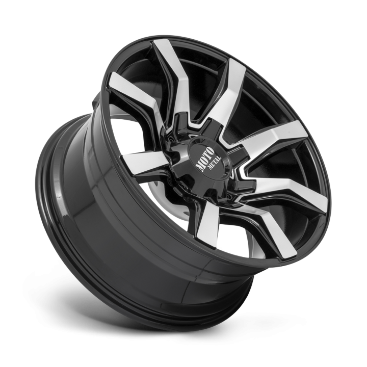 Felga aluminiowa MO804 SPIDER Gloss Black Machined MOTO METAL - ujęcie 3