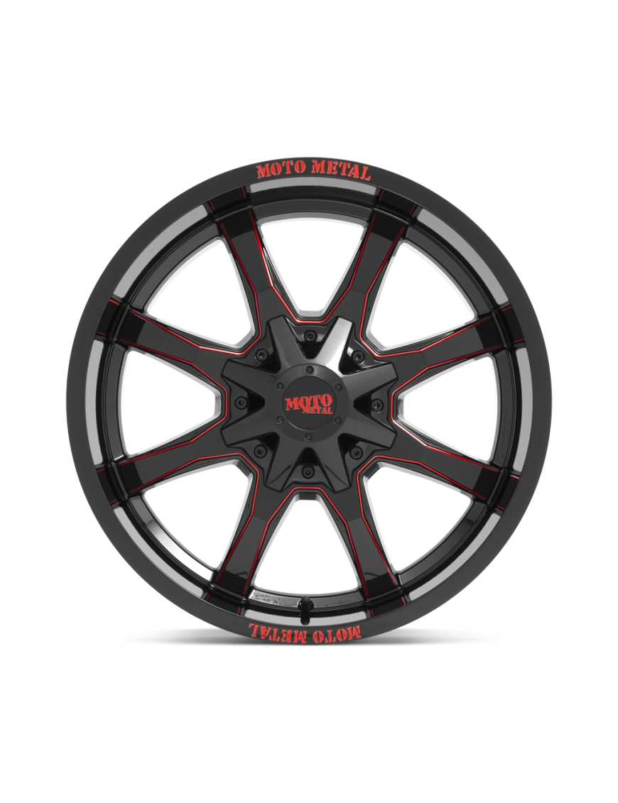 Felga aluminiowa MO970 Gloss Black Milled W/ Red Tint & Moto Metal On Lip MOTO METAL - ujęcie 2