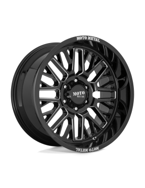 Felga aluminiowa MO802 WARLOCK Gloss Black Milled MOTO METAL