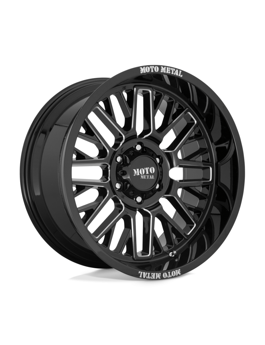 Felga aluminiowa MO802 WARLOCK Gloss Black Milled MOTO METAL