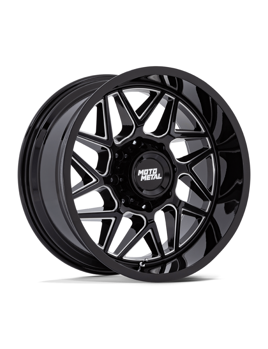 Felga aluminiowa MO812 TURBINE Gloss Black Milled MOTO METAL
