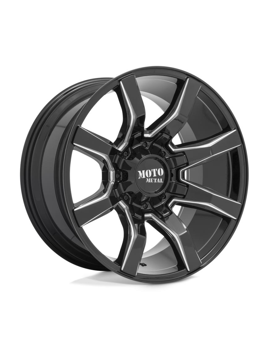 Felga aluminiowa MO804 SPIDER Gloss Black Milled MOTO METAL