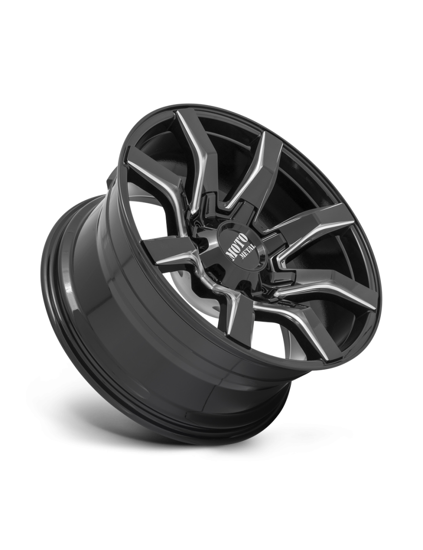 Felga aluminiowa MO804 SPIDER Gloss Black Milled MOTO METAL - ujęcie 2