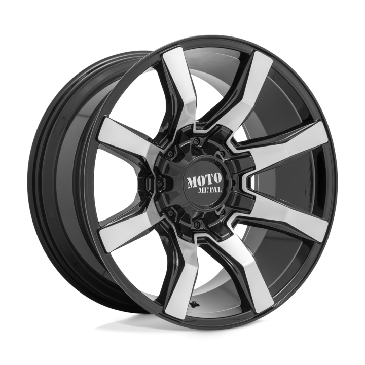 Felga aluminiowa MO804 SPIDER Gloss Black Machined MOTO METAL