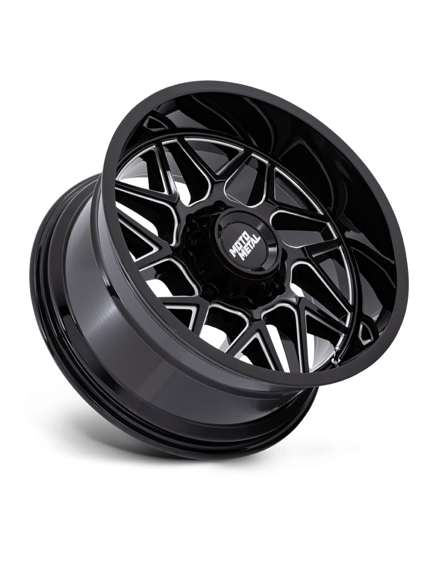 Felga aluminiowa MO812 TURBINE Gloss Black Milled MOTO METAL - ujęcie 2