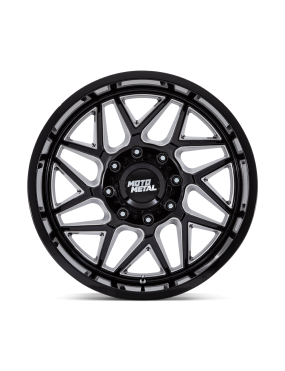 Felga aluminiowa MO812 TURBINE Gloss Black Milled MOTO METAL - ujęcie 3