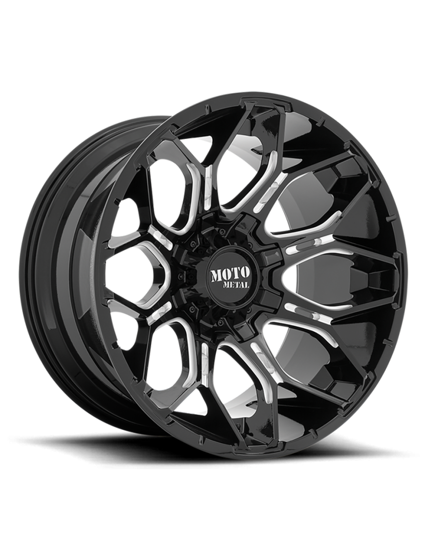 Felga aluminiowa MO808 Sniper Gloss Black Milled Moto Metal