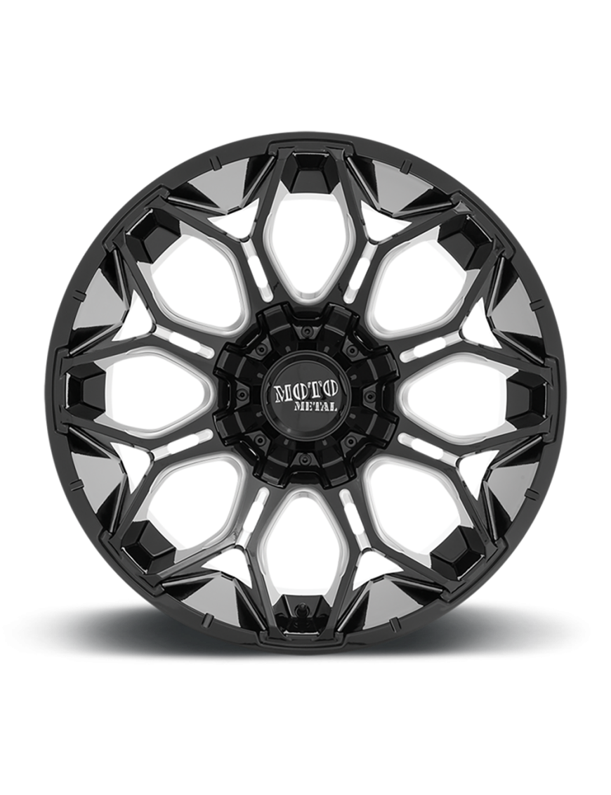 Felga aluminiowa MO808 Sniper Gloss Black Milled Moto Metal - ujęcie 3