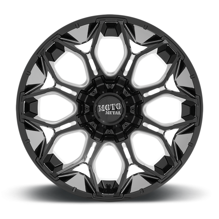 Felga aluminiowa MO808 Sniper Gloss Black Milled Moto Metal - ujęcie 3