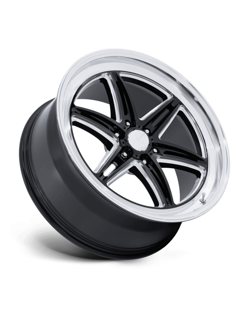 Felga aluminiowa AR953 GROOVE 6 DRAG Gloss Black Milled W/ Diamond Cut Lip AMERICAN RACING