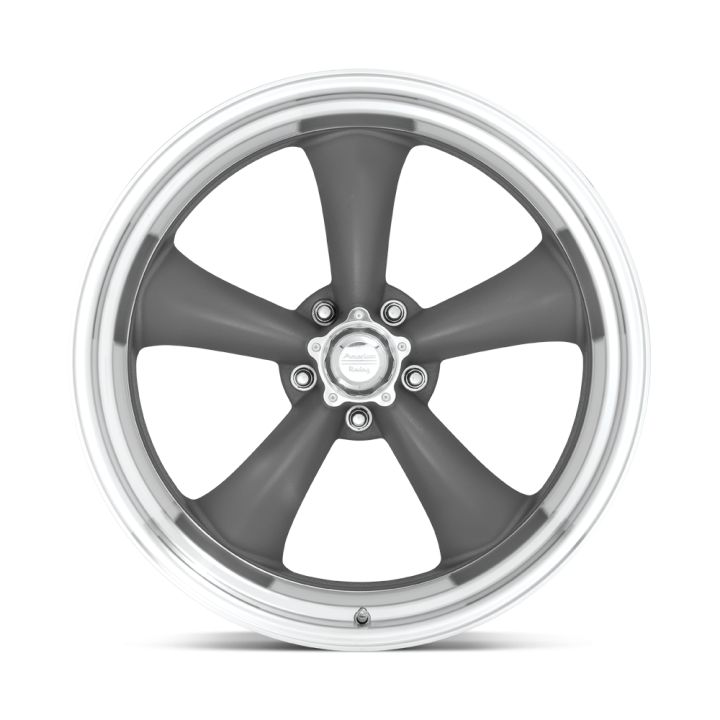 Felga aluminiowa VN215 Classic Torq Thrust II MAG Gray W/ Machined LIP American Racing - ujęcie 2