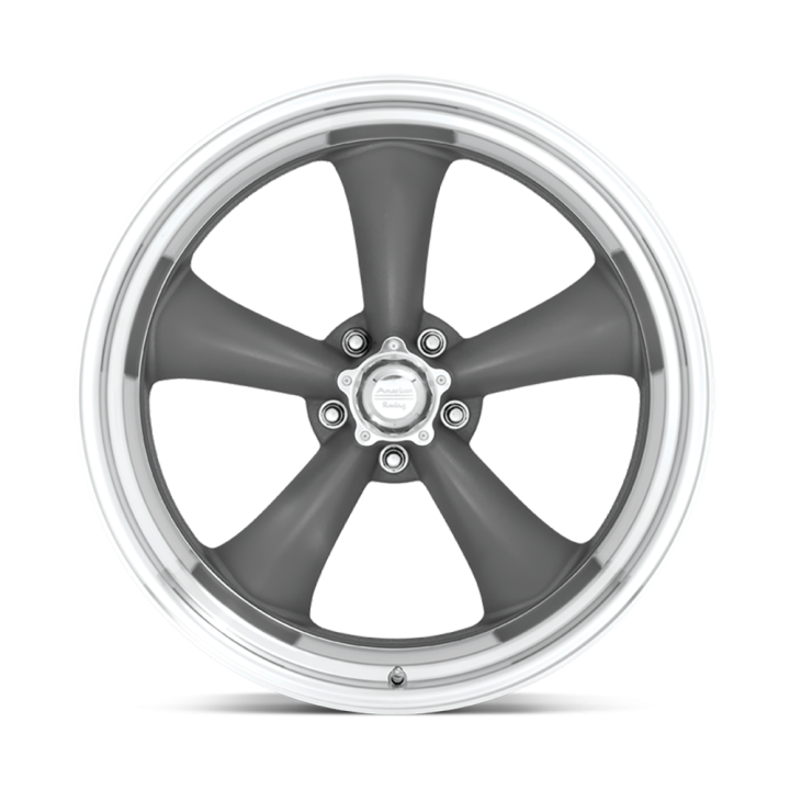 Felga aluminiowa VN215 Classic Torq Thrust II MAG Gray W/ Machined LIP American Racing - ujęcie 2
