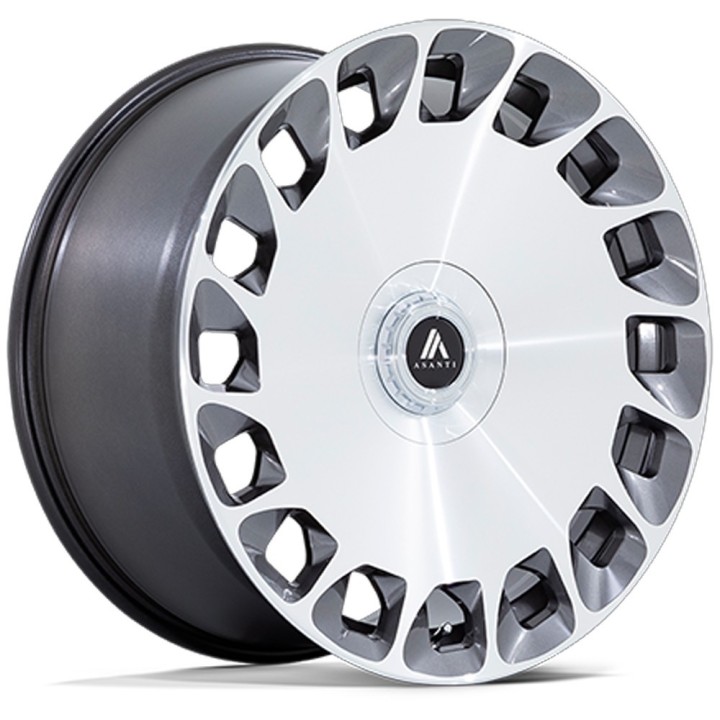 Felga aluminiowa AB045 ARISTOCRAT Gloss Platinum Bright Mach Fc ASANTI