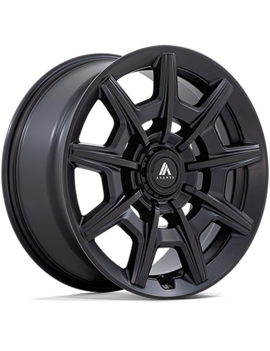 Felga aluminiowa AB041 ESQUIRE Satin Black Gloss Black Face ASANTI