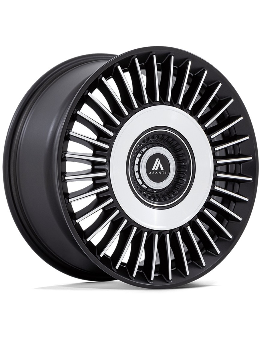 Felga aluminiowa AB040 TIARA Satin Black Bright Mach Face ASANTI