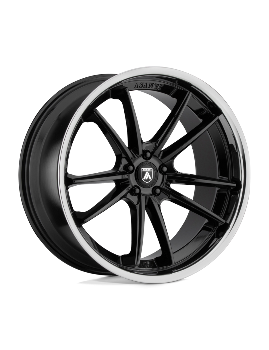 Felga aluminiowa ABL-23 SIGMA Gloss Black W/ Chrome Lip ASANTI