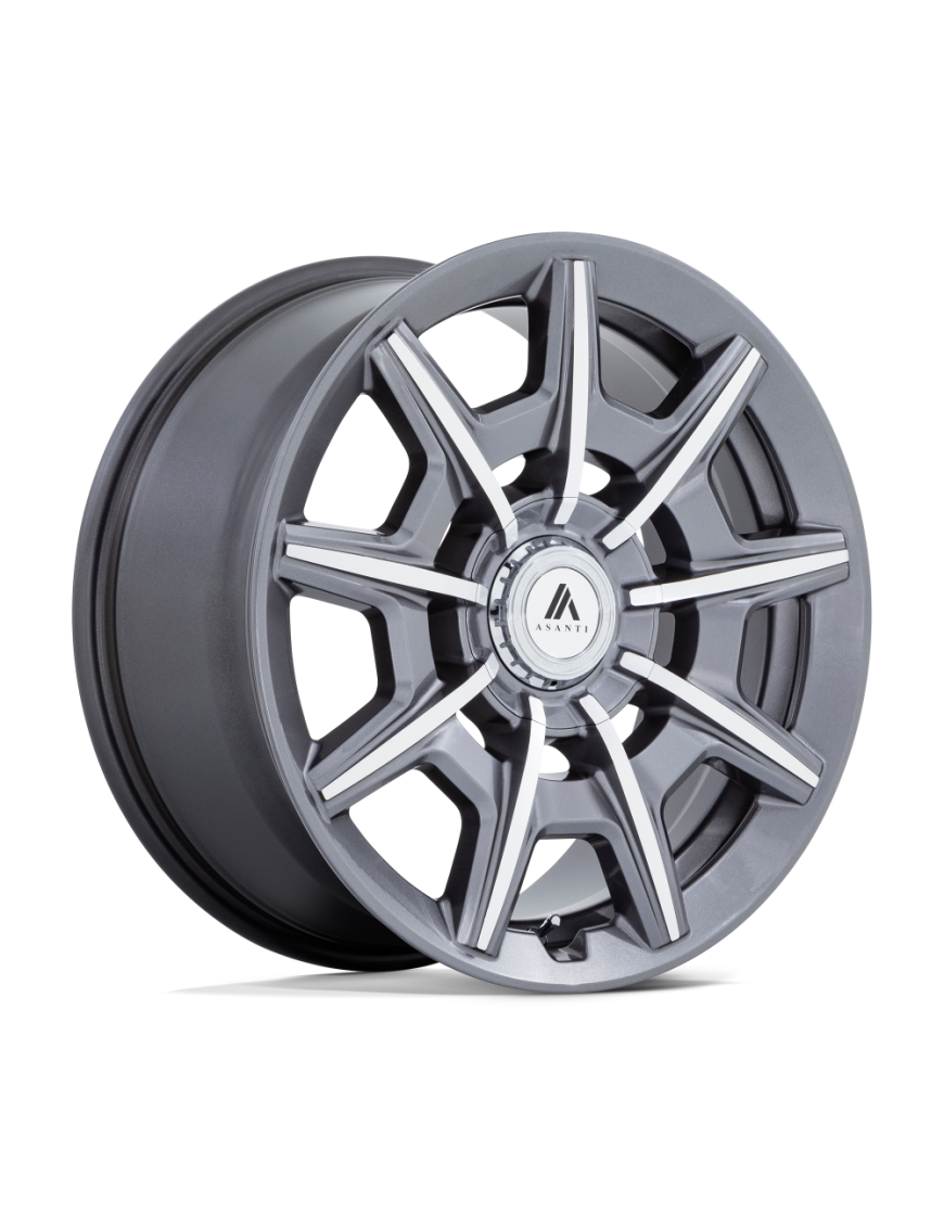 Felga aluminiowa AB041 ESQUIRE Gloss Anthracite Bright Mach ASANTI