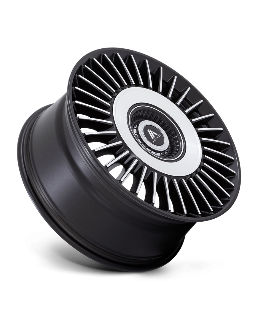 Felga aluminiowa AB040 TIARA Satin Black Bright Mach Face ASANTI - ujęcie 3
