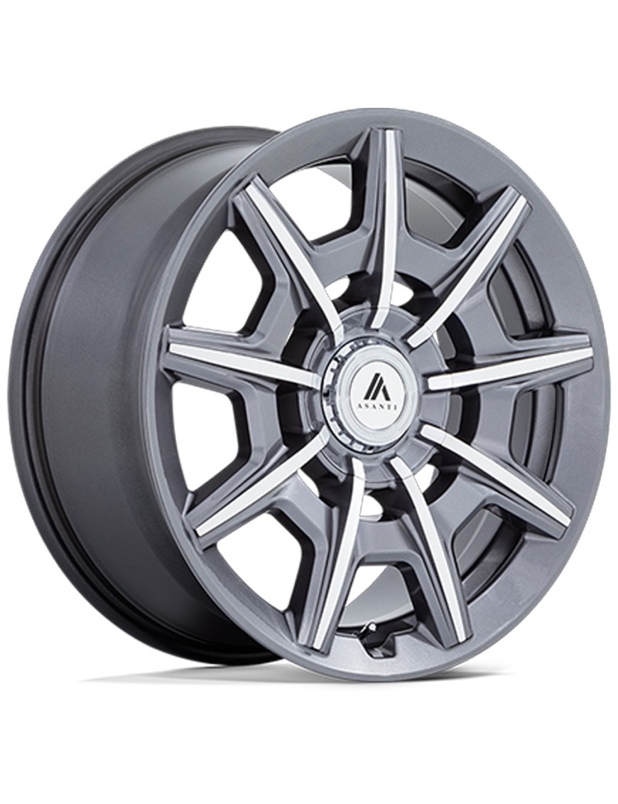 Felga aluminiowa AB041 ESQUIRE Gloss Anthracite Bright Mach ASANTI
