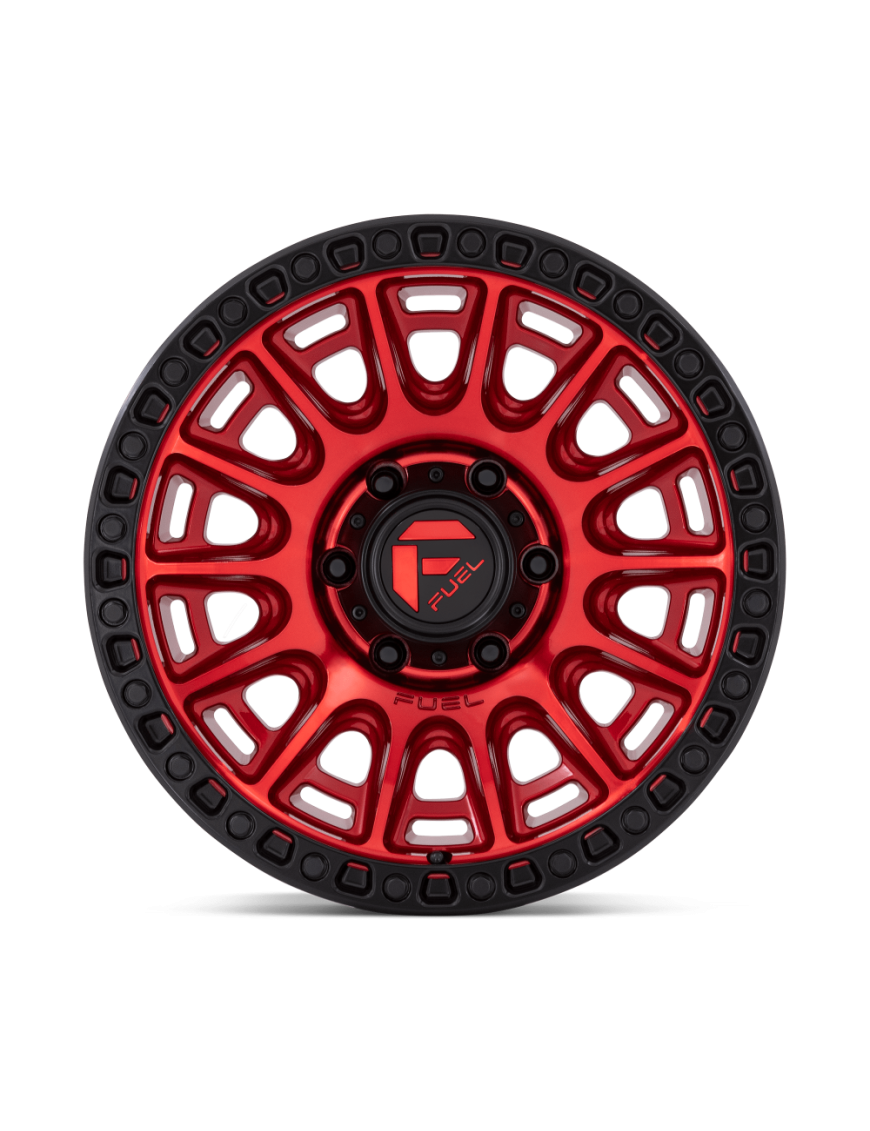 Felga aluminiowa D834 Cycle Candy RED W/ Black Ring Fuel - ujęcie 2