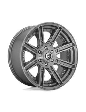 Felga aluminiowa D710 ROGUE PLATINUM Brushed Gun Metal Tinted Clear FUEL