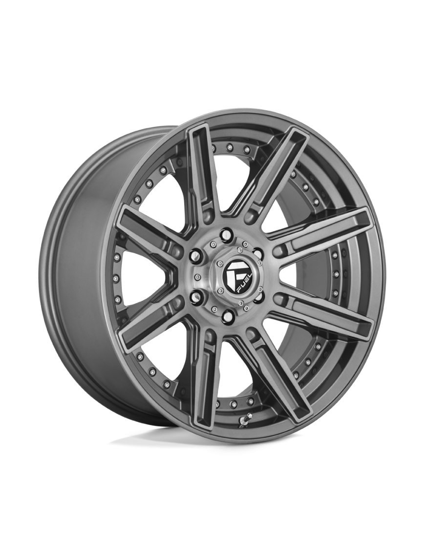 Felga aluminiowa D710 ROGUE PLATINUM Brushed Gun Metal Tinted Clear FUEL