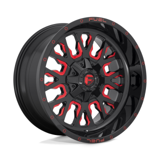 Felga aluminiowa D612 STROKE Gloss Black W/ Red Tint FUEL