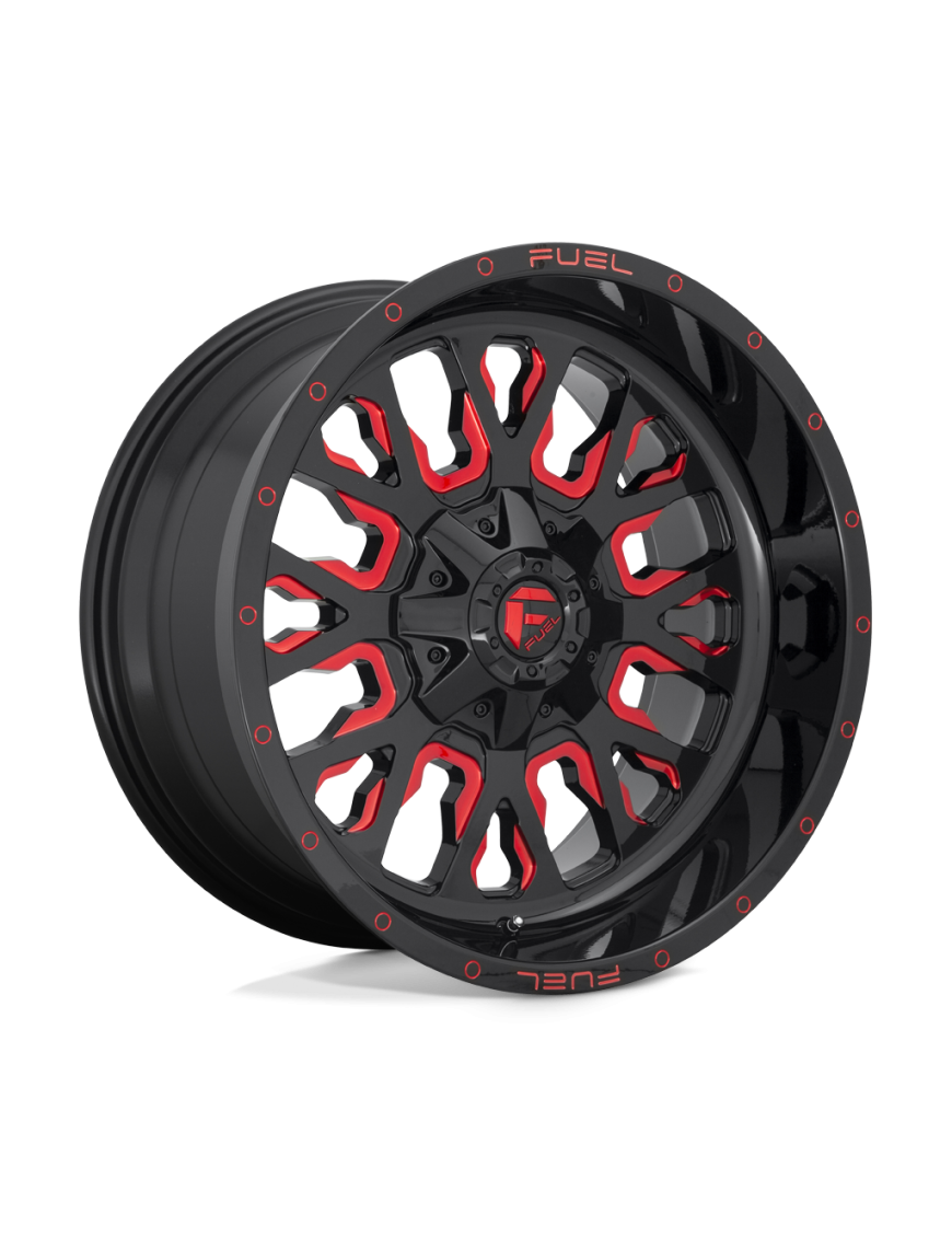 Felga aluminiowa D612 STROKE Gloss Black W/ Red Tint FUEL