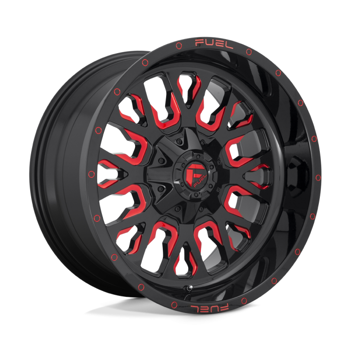 Felga aluminiowa D612 STROKE Gloss Black W/ Red Tint FUEL
