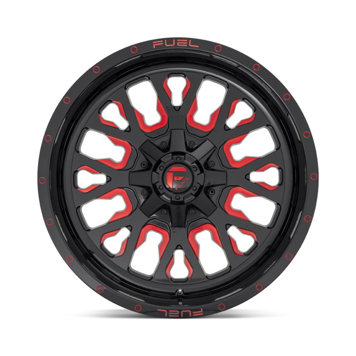 Felga aluminiowa D612 STROKE Gloss Black W/ Red Tint FUEL - ujęcie 2