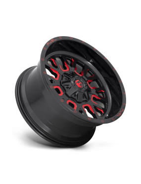 Felga aluminiowa D612 STROKE Gloss Black W/ Red Tint FUEL - ujęcie 3