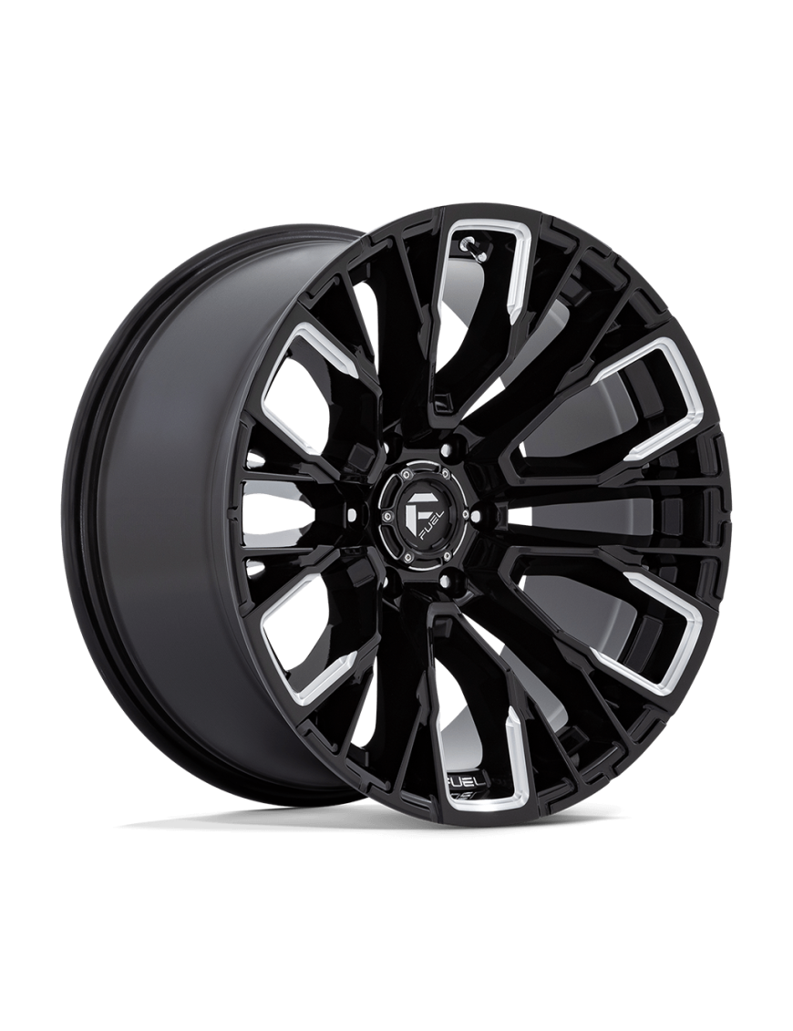 Felga aluminiowa D849 REBAR Gloss Black Milled FUEL