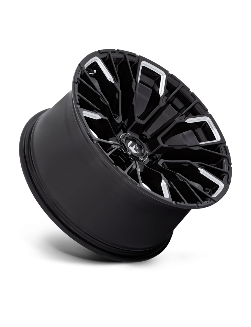 Felga aluminiowa D849 REBAR Gloss Black Milled FUEL - ujęcie 2
