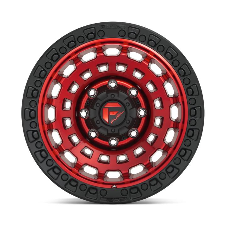 Felga aluminiowa D632 Zephyr Candy RED Black Bead Ring Fuel - ujęcie 3