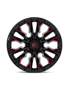 Felga aluminiowa D823 Flame Gloss Black Milled W/ Candy RED Fuel - ujęcie 3