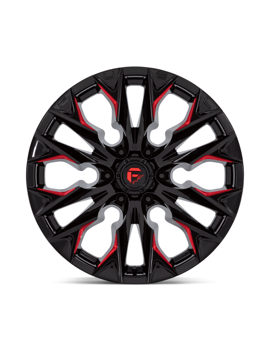 Felga aluminiowa D823 Flame Gloss Black Milled W/ Candy RED Fuel - ujęcie 3