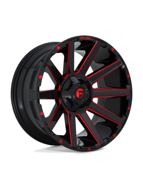 Felga aluminiowa D643 Contra Gloss Black RED Tinted Clear Fuel