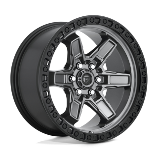 Felga aluminiowa D698 Kicker Matte GUN Metal Black Bead Ring Fuel