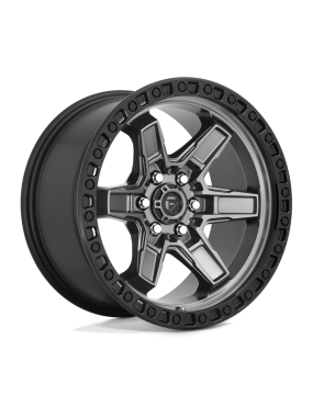 Felga aluminiowa D698 Kicker Matte GUN Metal Black Bead Ring Fuel