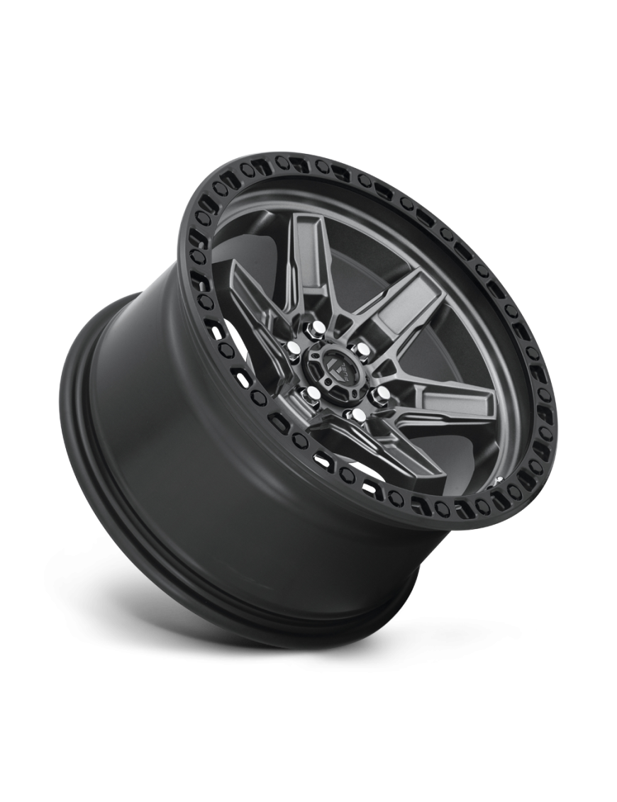 Felga aluminiowa D698 Kicker Matte GUN Metal Black Bead Ring Fuel - ujęcie 3