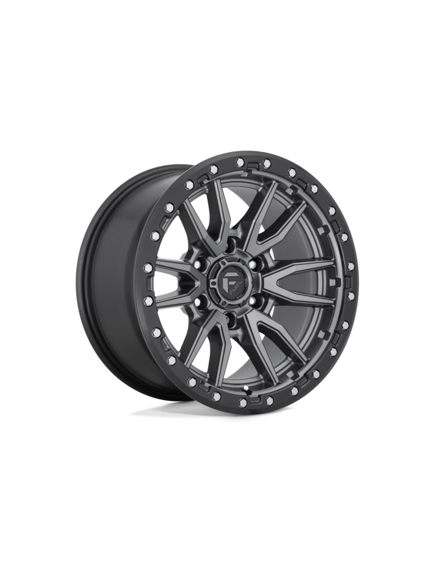 Felga aluminiowa D680 Rebel Matte GUN Metal Black Bead Ring Fuel