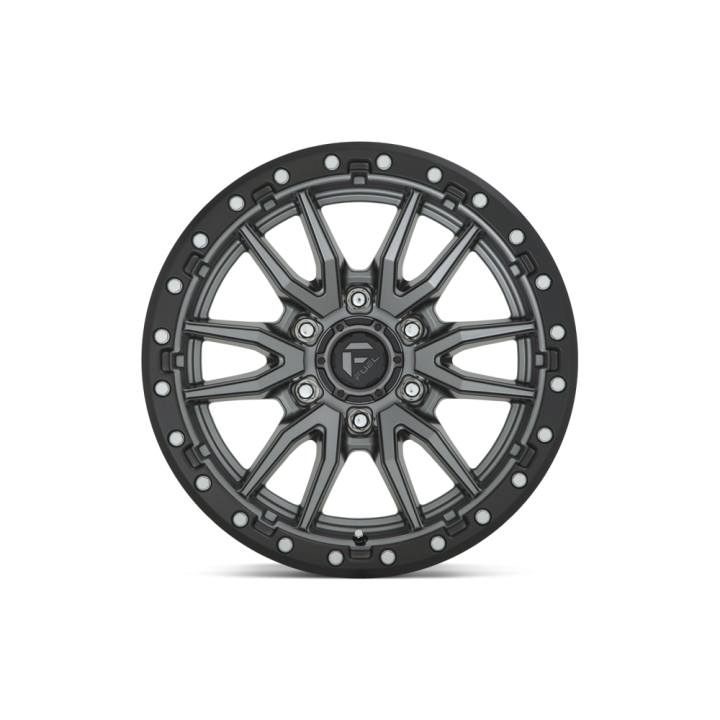 Felga aluminiowa D680 Rebel Matte GUN Metal Black Bead Ring Fuel - ujęcie 2