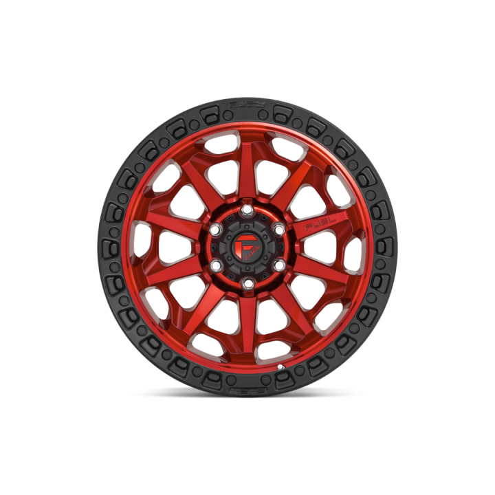 Felga aluminiowa D695 Covert Candy RED Black Bead Ring Fuel - ujęcie 3