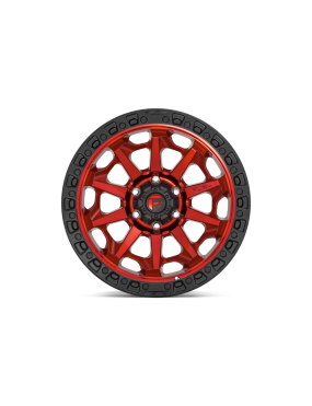 Felga aluminiowa D695 Covert Candy RED Black Bead Ring Fuel - ujęcie 3