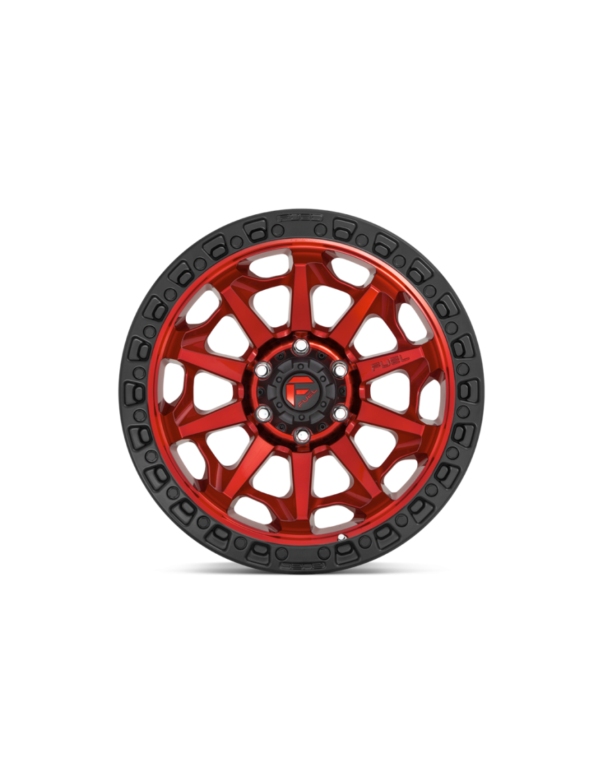 Felga aluminiowa D695 Covert Candy RED Black Bead Ring Fuel - ujęcie 3