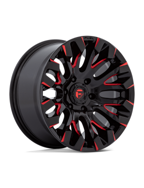 Felga aluminiowa D829 Quake Gloss Black Milled RED Tint Fuel