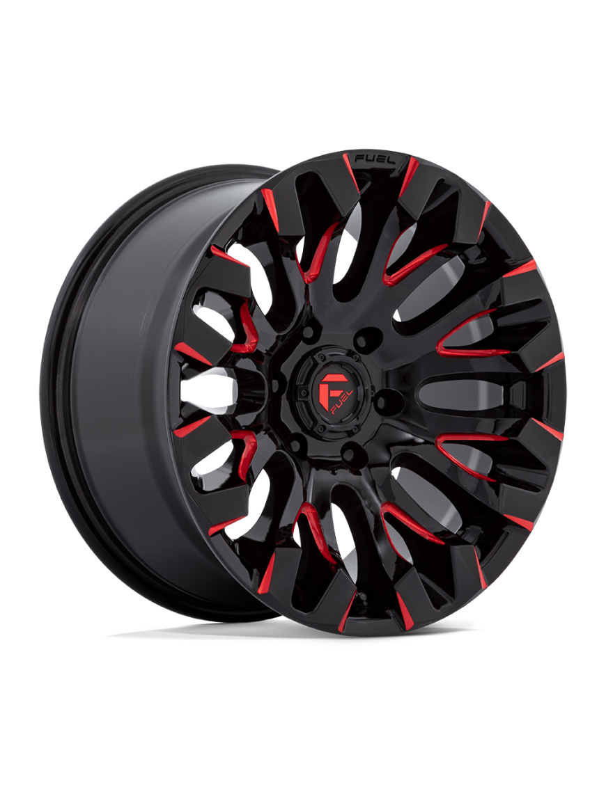 Felga aluminiowa D829 Quake Gloss Black Milled RED Tint Fuel