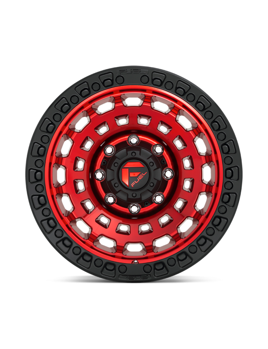Felga aluminiowa D632 Zephyr Candy RED Black Bead Ring Fuel - ujęcie 3