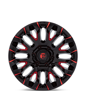 Felga aluminiowa D829 Quake Gloss Black Milled RED Tint Fuel - ujęcie 3